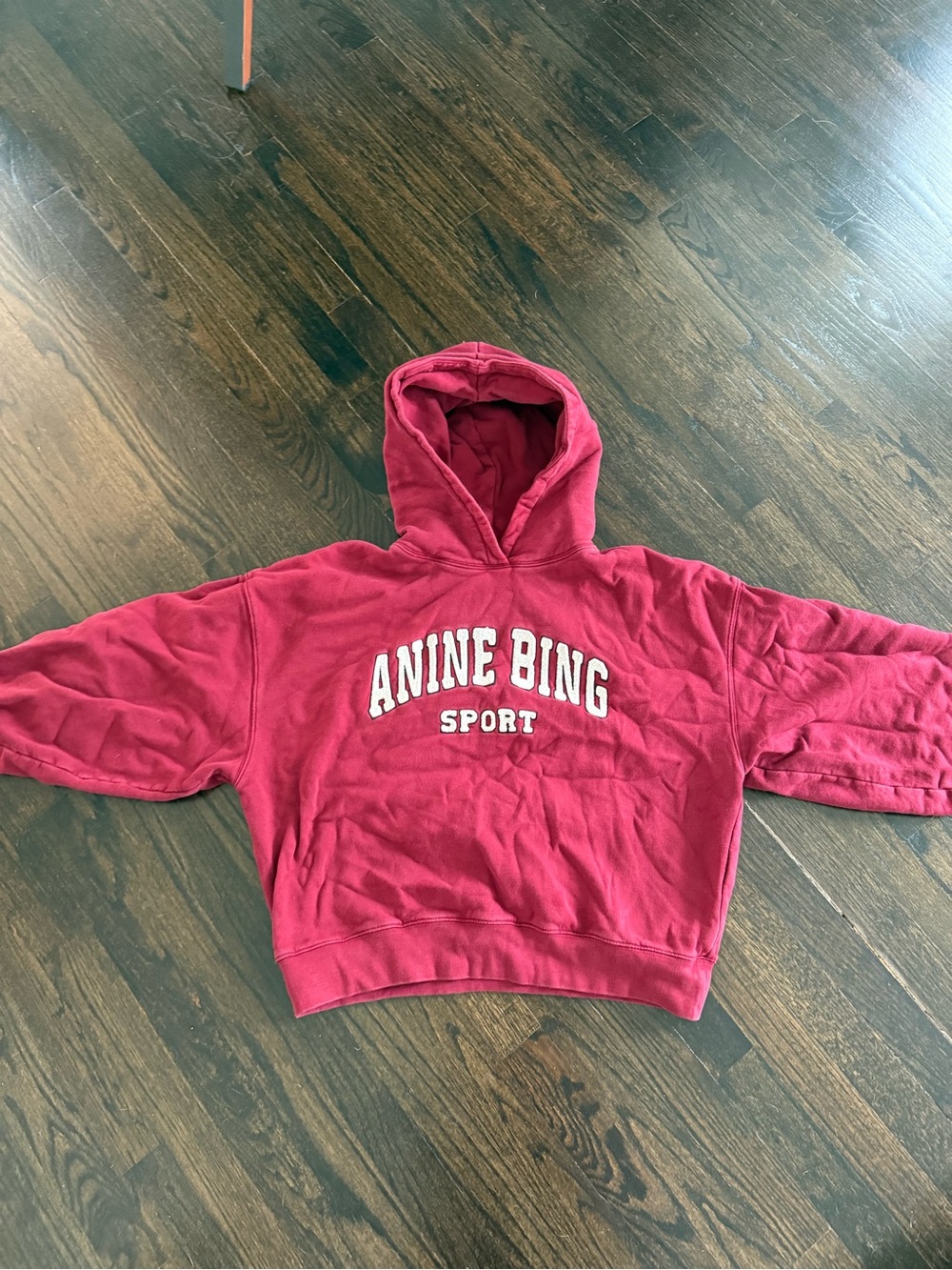 Anine Bing Alec Women Hoodie Sport Red - Picture 2 of 4